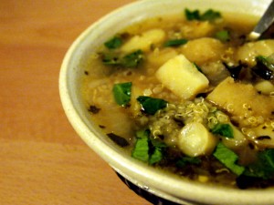Parsnip Quinoa Soup