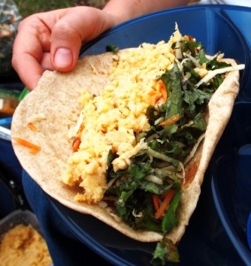 Chickpea Tuna Salad with massaged kale